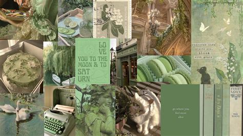 green wallpaper aesthetic.